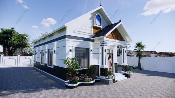 Nhà cấp 4 mái Thái diện tích: 7,8x13,4m - V745 - Hình ảnh 3