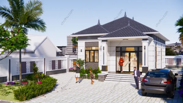 Nhà cấp 4 mái Nhật diện tích 8x13m - V779 - Hình ảnh 6