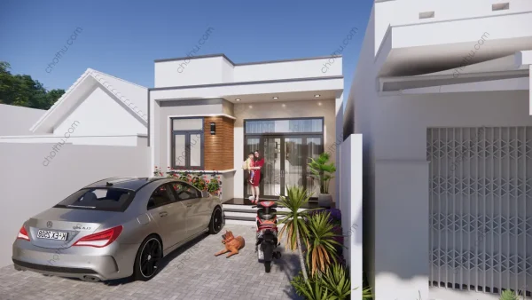 Nhà cấp 4 hiện đại, tiện nghi, mái bằng diện tích: 6x25m - V850 - Hình ảnh 4
