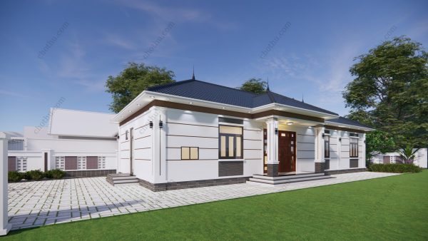 Nhà cấp 4 mái Nhật, 5 phòng ngủ, diện tích diện tích: 8x20,5m - V875 - Hình ảnh 4