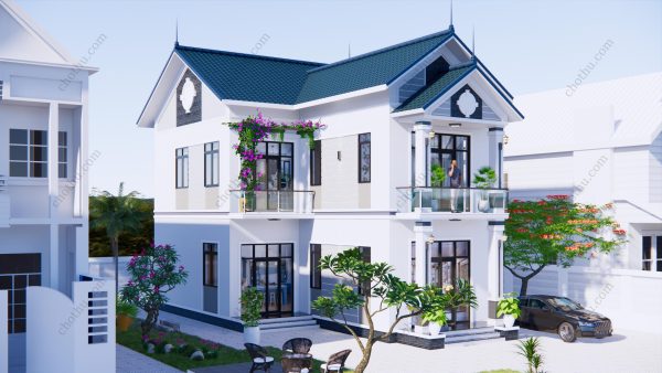 Nhà mái Thái chữ L 2 tầng tiện nghi diện tích: 7,5x13,6m - V418 - Hình ảnh 4