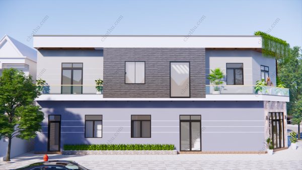 Nhà phố 2 mặt tiền vát sang trọng diện tích: 5x20m - V434 - Hình ảnh 4