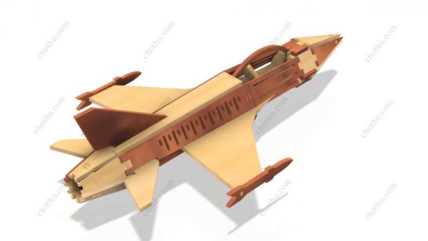 F-16 Fighting Falcon – Mô hình tệp cắt laser 3D - Hình ảnh 3