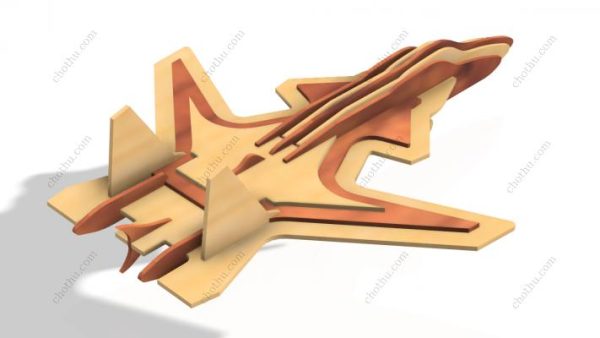 Mô hình máy bay phản lực chiến đấu tự làm - Mô hình 3D - Hình ảnh 3