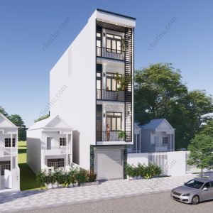 Nhà phố 4 tầng hiện đại diện tích: 4x22m - V461