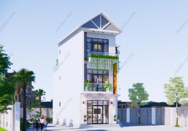 Mẫu nhà 3 tầng mái Thái hiện đại diện tích: 7.1x13m - V471 - Hình ảnh 4