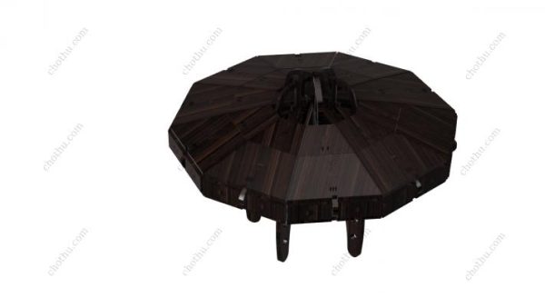 Tệp cắt laser UFO, Mô hình 3D thân thuyền UFO - Hình ảnh 2