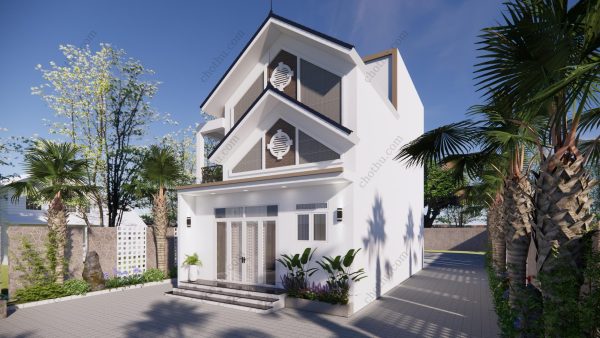 Nhà mái Thái 2 tầng diện tích: 6.5x12m - V498 - Hình ảnh 4