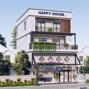 Biệt thự 3 tầng sang trọng và hiện đại diện tích: 9.6x15m - V520