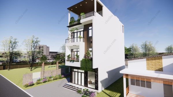 Mẫu nhà ống 3 tầng hiện đại, thông thoáng diện tích: 6.4x16.5m - V521 - Hình ảnh 4