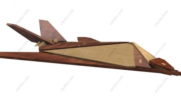 Mô hình máy bay chiến đấu tàng hình Lockheed F-117 Nighthawk - Mô hình 3D - Hình ảnh 3