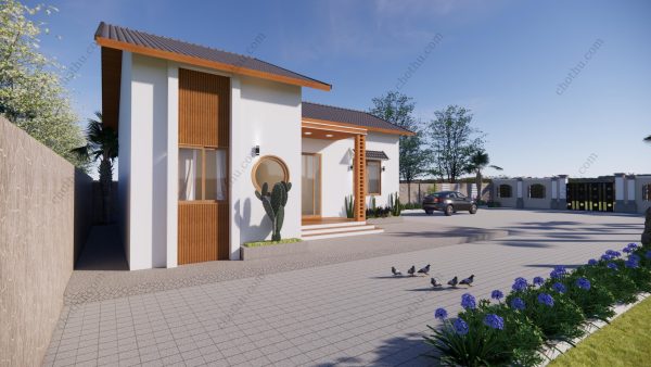 Mẫu nhà mái Thái đơn giản, tiết kiệm diện tích 10x12m - V612 - Hình ảnh 4