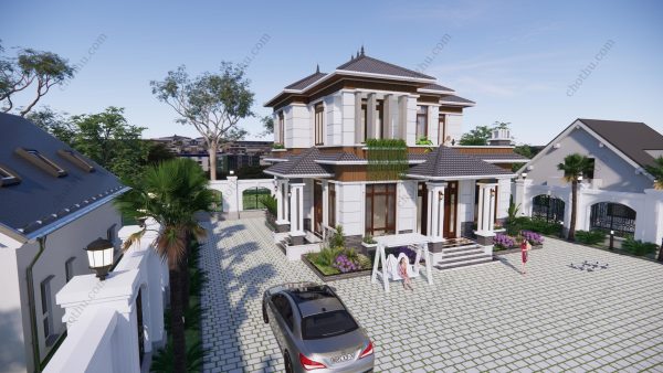 Nhà mái Nhật 2 tầng diện tích: 10x12,6m - V635 - Hình ảnh 4