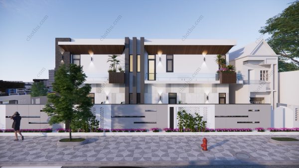 Nhà 2 tầng hiện đại mái bằng diện tích: 8x17,5 - V699 - Hình ảnh 4