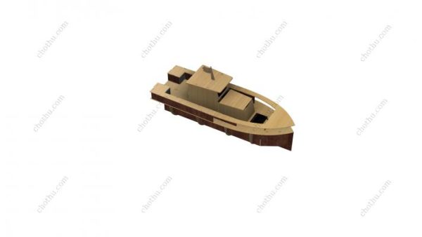 Tệp kỹ thuật số đồ chơi mô hình xuồng để cắt bằng laser - Hình ảnh 6