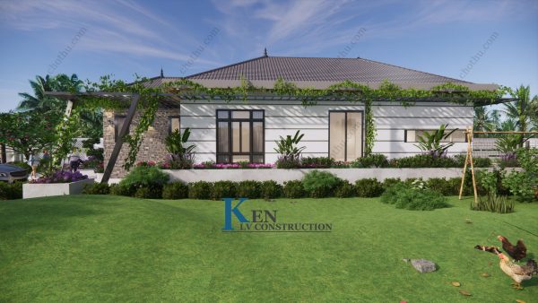 Nhà cấp 4 mái Nhật diện tích: 7.8x18.5m - V662 - Hình ảnh 4