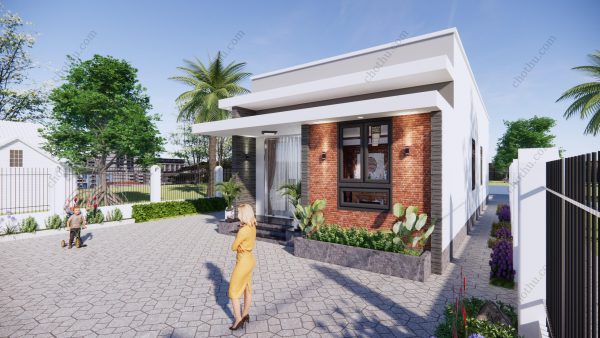 Nhà cấp 4 mái bằng diện tích: 6,9x16,4m - V686 - Hình ảnh 4