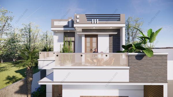Nhà 2 tầng mái bằng diện tích: 6.7x11m - V671 - Hình ảnh 4