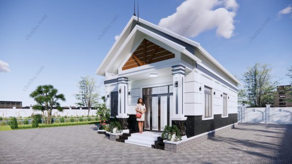 Nhà cấp 4 mái Thái diện tích: 7,8x13,4m - V745 - Hình ảnh 4