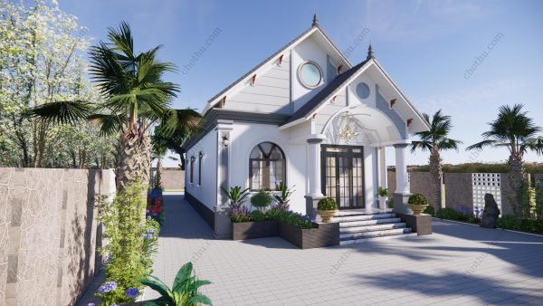 Nhà cáp treo 4 mái Thái đẹp, giá rẻ không thể bỏ qua 7.8x16m - V590 - Hình ảnh 4