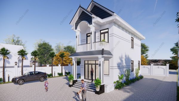 Nhà ống 2 tầng mái Thái đẹp diện tích: 5.2x11.4m - V808 - Hình ảnh 4