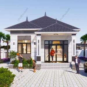 Nhà cấp 4 mái Nhật diện tích 8x13m - V779