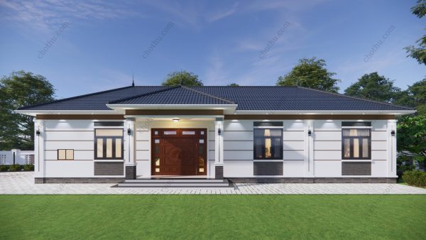 Nhà cấp 4 mái Nhật, 5 phòng ngủ, diện tích diện tích: 8x20,5m - V875 - Hình ảnh 5