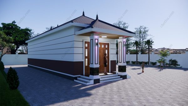 Nhà cấp 4 mái Nhật diện tích 13,3x18m - V754 - Hình ảnh 5