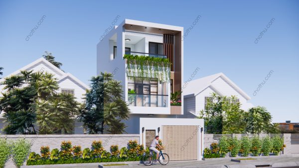 Mẫu nhà 3 tầng hiện đại không thể bỏ qua diện tích: 5x8m - V564 - Hình ảnh 5