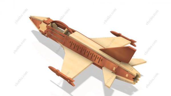 F-16 Fighting Falcon – Mô hình tệp cắt laser 3D - Hình ảnh 4
