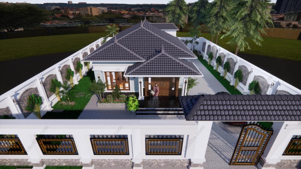 Nhà cấp 4 đẹp ấn tượng với mái Nhật diện tích: 8x14,5m - V386 - Hình ảnh 5