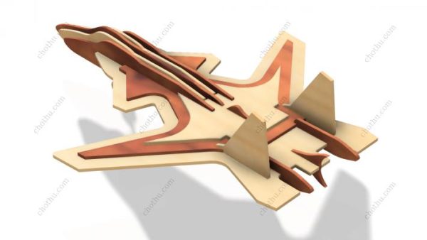 Mô hình máy bay phản lực chiến đấu tự làm - Mô hình 3D - Hình ảnh 4