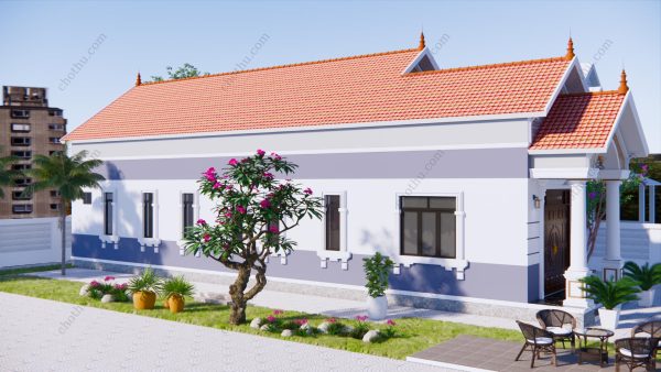 Nhà cấp 4 mái Thái giá rẻ cho mọi gia đình diện tích: 7.6x21.1m - V426 - Hình ảnh 5
