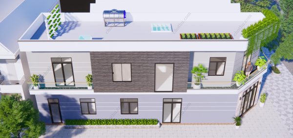 Nhà phố 2 mặt tiền vát sang trọng diện tích: 5x20m - V434 - Hình ảnh 5