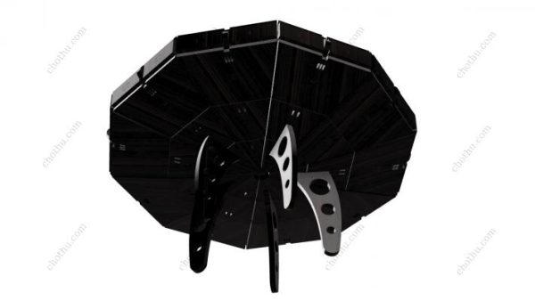 Tệp cắt laser UFO, Mô hình 3D thân thuyền UFO - Hình ảnh 3