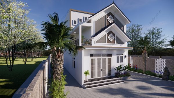 Nhà mái Thái 2 tầng diện tích: 6.5x12m - V498 - Hình ảnh 5