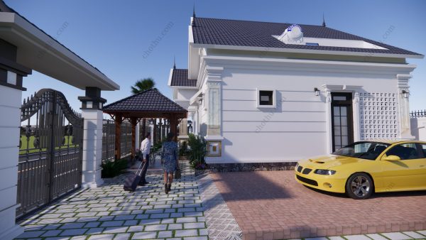 Nhà cấp 4 mái Thái đẹp hiện đại diện tích: 9x19m - V533 - Hình ảnh 5