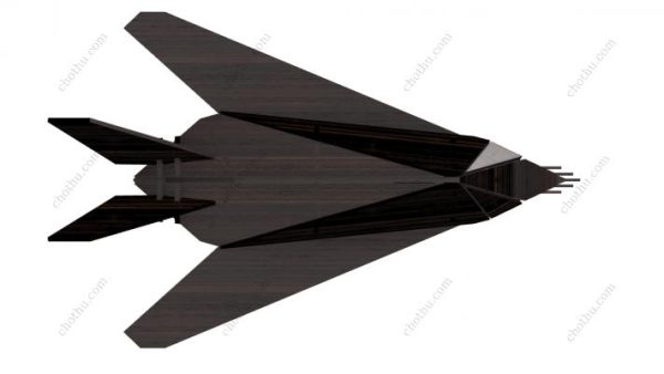 Mô hình máy bay chiến đấu tàng hình Lockheed F-117 Nighthawk - Mô hình 3D - Hình ảnh 4