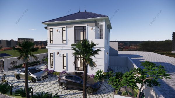 Mẫu nhà mái Nhật sang trọng 2 tầng diện tích: 8x9m - V605 - Hình ảnh 5