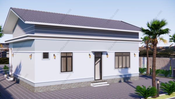 Nhà 2 tầng mái dốc đẹp độc đáo diện tích: 13,5x7,9m - V620 - Hình ảnh 5