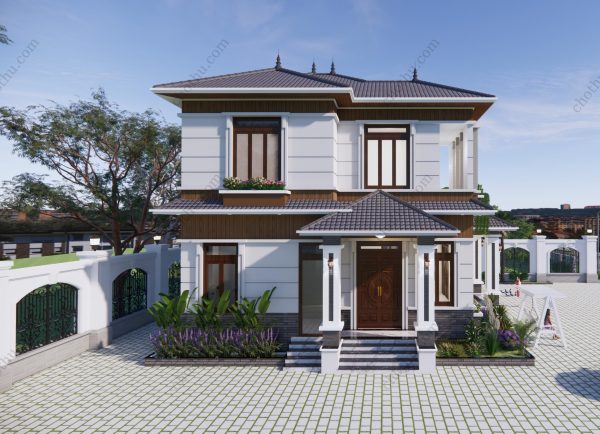 Nhà mái Nhật 2 tầng diện tích: 10x12,6m - V635 - Hình ảnh 5