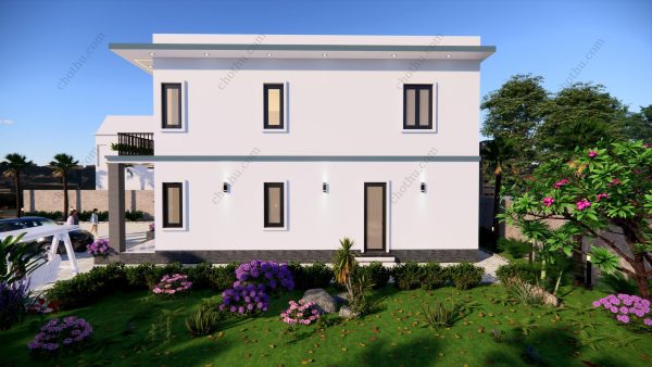Nhà 2 tầng mái bằng hiện đại đẹp diện: 10x13m - V632 - Hình ảnh 5
