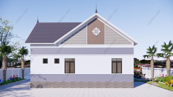 Nhà cấp 4 mái Thái được nhiều người yêu thích diệnt ích: 11.5x8.8m - V633 - Hình ảnh 5