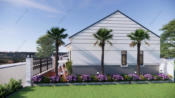 Nhà cấp 4 mái Nhật đơn giản diện tích: 8x10m - V807 - Hình ảnh 5