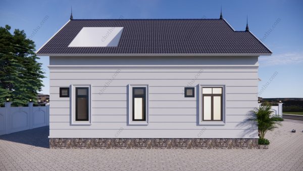 Nhà cấp 4 mái Thái, 3 phòng ngủ, diện tích 8,4x11,4m -V838 - Hình ảnh 5