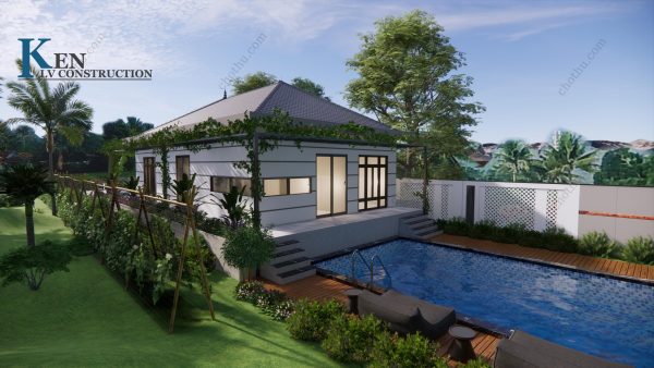 Nhà cấp 4 mái Nhật diện tích: 7.8x18.5m - V662 - Hình ảnh 5