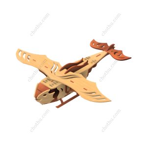 Fantasy Aircraft – Bản vẽ tàu Steampunk cho đồ chơi gỗ cắt laser – Mô hình 3D