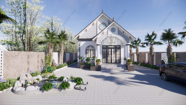 Nhà cáp treo 4 mái Thái đẹp, giá rẻ không thể bỏ qua 7.8x16m - V590 - Hình ảnh 5