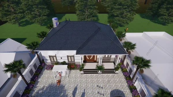 Nhà cấp 4 mái Nhật diện tích: 10x12.5m - V814 - Hình ảnh 4