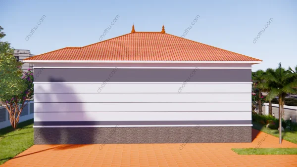 Nhà cấp 4 mái Nhật diện tích 13x10m - V766 - Hình ảnh 3